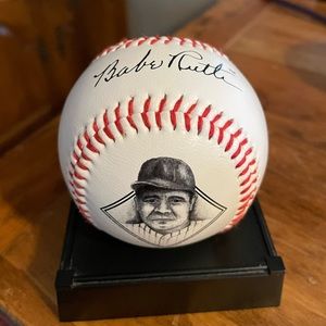 Babe Ruth printed autograph baseball